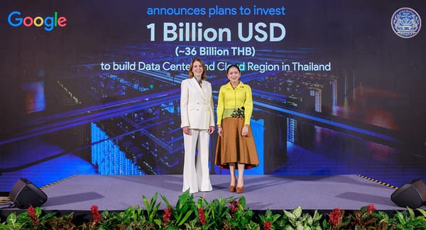 Google : 1 milliard $  pour construire une région Google Cloud en Thailande